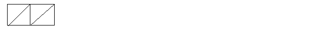 a divided rectangle with a null list in each half