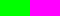 A swatch of green and magenta