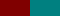 A swatch of maroon and something like aquamarine