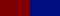A swatch of maroon and something like teal