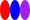 a center-aligned sequence of images (a solid red 10-by-20 ellipse beside a solid blue 10-by-20 ellipse beside a solid purple 10-by-20 ellipse)
