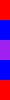 A narrow bar of red-blue-purple-blue-red