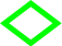 an outlined green 40-by-30 diamond