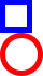 a left-aligned stack of images (an outlined blue square with side length 20 and line-width 5 above an outlined red circle with diameter 30)