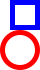 a right-aligned stack of images (an outlined blue square with side length 20 and line-width 5 above an outlined red circle with diameter 30)