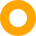 overlaid images, aligned center-center (a solid white circle with diameter 36 over a solid orange circle with diameter 72)