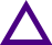 an outlined indigo equilateral-triangle with edge-length 30