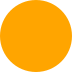 a solid orange circle with diameter 72
