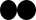 a center-aligned sequence of images (a solid black 17-by-20 ellipse beside a solid black 19-by-20 ellipse)