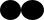 a center-aligned sequence of images (a solid black 21-by-20 ellipse beside a solid black 23-by-20 ellipse)