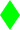 a solid green 20-by-30 diamond