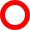 an outlined red circle with diameter 20