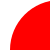 a solid red circle with diameter 100, cropped to a left edge of -10, a top edge of 0, a width of 50, and a height of 50