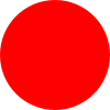 a solid red circle with diameter 100