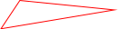 an outlined red polygon built from the points (list (pt 100 10) (pt 200 20) (pt 80 40))