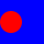 overlaid images, aligned left-center (a solid red circle with diameter 20 over a solid blue square with side length 40)