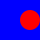overlaid images, aligned right-center (a solid red circle with diameter 20 over a solid blue square with side length 40)