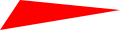 a solid red polygon built from the points (list (pt 100 10) (pt 200 20) (pt 80 40))