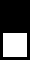 a center-aligned stack of images (a solid black square with side length 30 above an outlined black square with side length 30)
