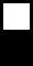 a center-aligned stack of images (a solid black square with side length 30 above an outlined black square with side length 30), flipped vertically
