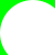 the result of subtracting a solid yellow circle with diameter 60 from a solid green square with side length 50