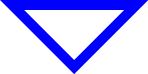 an outlined blue polygon built from the points (list (pt 0 0) (pt 100 0) (pt 50 50))