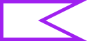 an outlined purple polygon built from the points (list (pt 0 0) (pt 100 0) (pt 50 25) (pt 100 50) (pt 0 50))