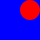 overlaid images, aligned right-top (a solid red circle with diameter 20 over a solid blue square with side length 40)