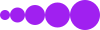 a center-aligned sequence of images (a solid purple circle with diameter 10 beside a solid purple circle with diameter 15 beside a solid purple circle with diameter 20 beside a solid purple circle with diameter 25 beside a solid purple circle with diameter 30)