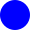 a solid blue circle with diameter 30