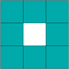An image of the Sierpinski carpet pattern tile