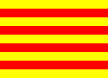 An image of the catalan flag, consisting of red and yellow horizontal strips.