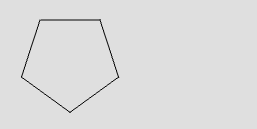 A pentagon with sides of length 60